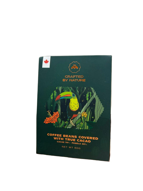 Coffee Beans Covered with True Colombian Cacao